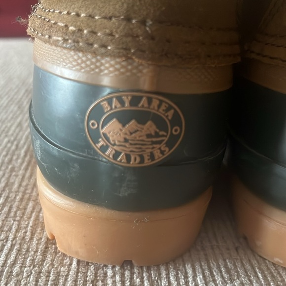 Vintage 2000s y2k Bay Area Traders Duck waterproof Shoes Rain Boots fleece lined - Picture 6 of 9
